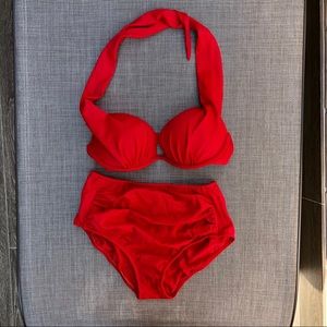 Venus Push Up Bra Top & Ruched High Waist Bottom